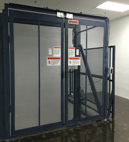 electronics plant vertical material lift
