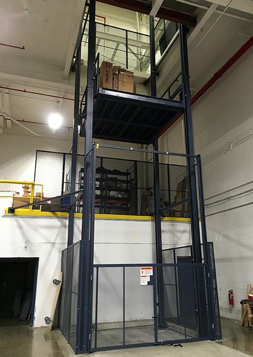 retailer's warehouse vertical lift