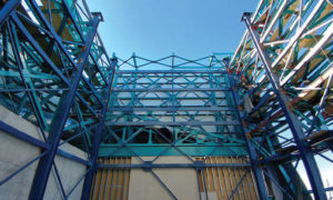 view of VRC lift used to raise telescope to mountain-top site