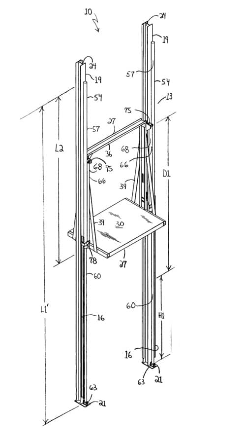 PFlow patent hydraulic vertical lift