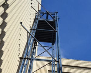 heavy duty, exterior material lift; industrial elevator lift systems