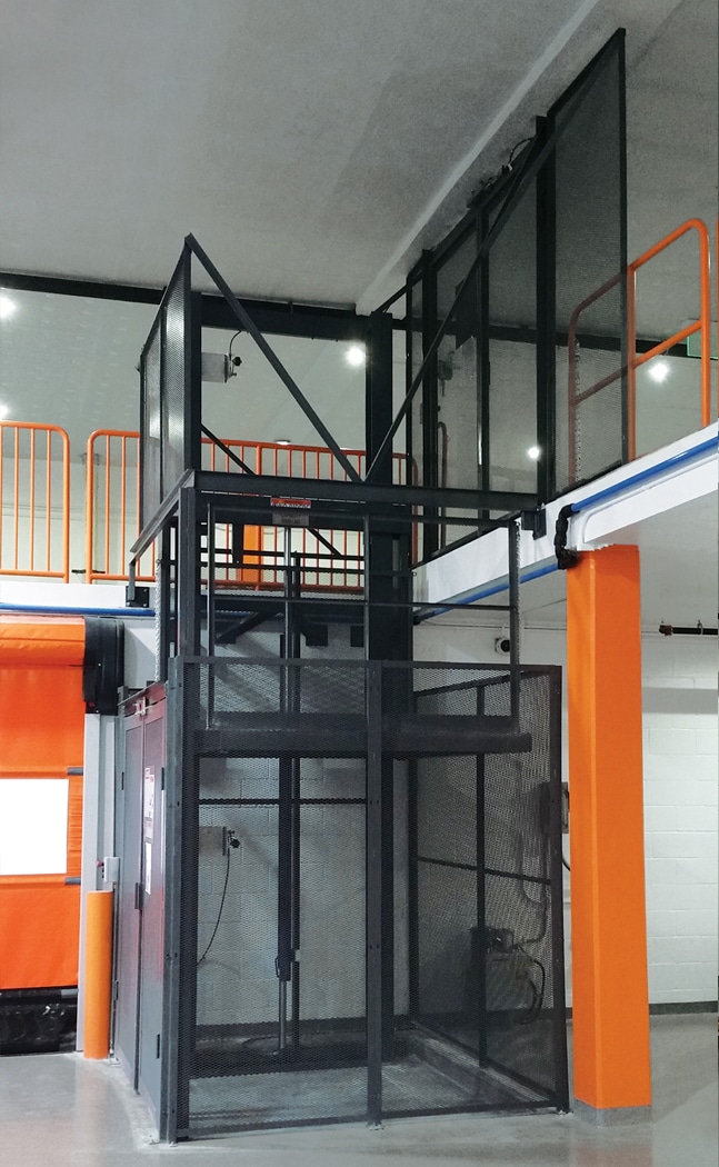 A PFlow vertical reciprocating conveyor can cost less than a lift, but still fulfill your warehouse storage needs.