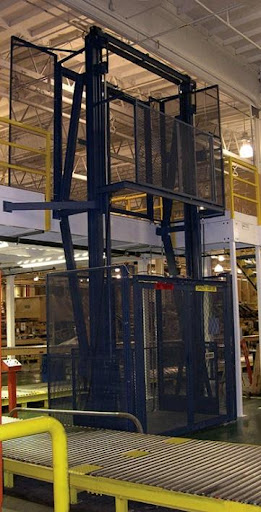 Mezzanine Lift in a warehouse