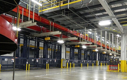 Multiple VRCs installed as an automated warehouse solution for a logistics provider.