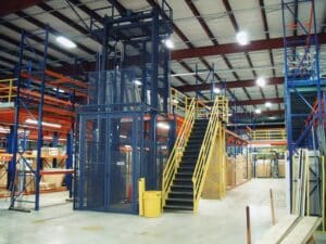 2-level M Series VRC installed in a warehouse