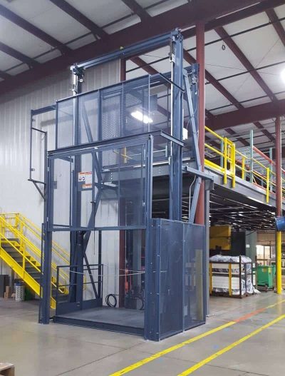 mezzanine lifts are a safe way to transport materials from one level to another
